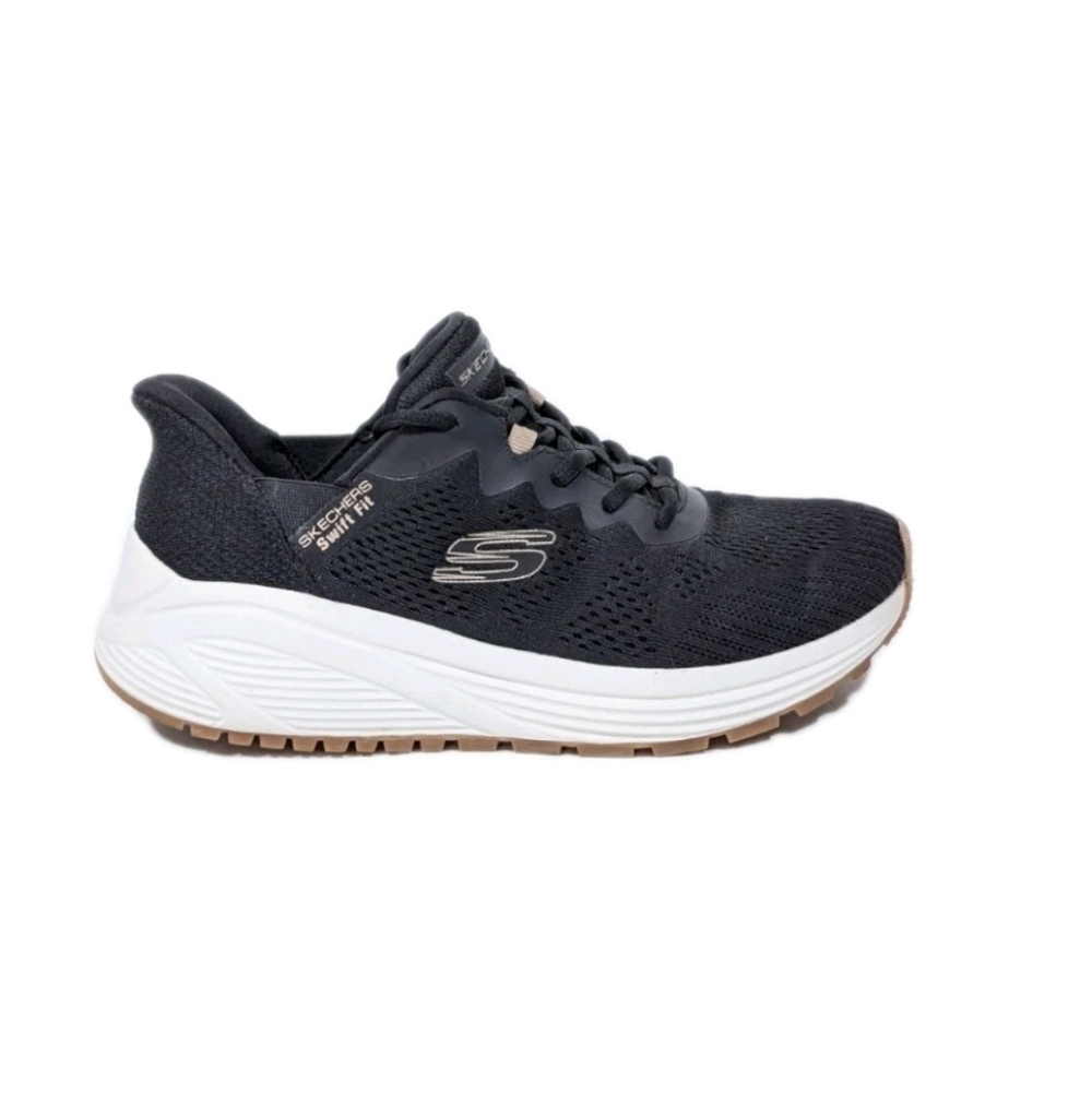 Skechers Hands Free Sneakers sz 7.5 Women Slip in Shoes Swift Fit black 179129sa